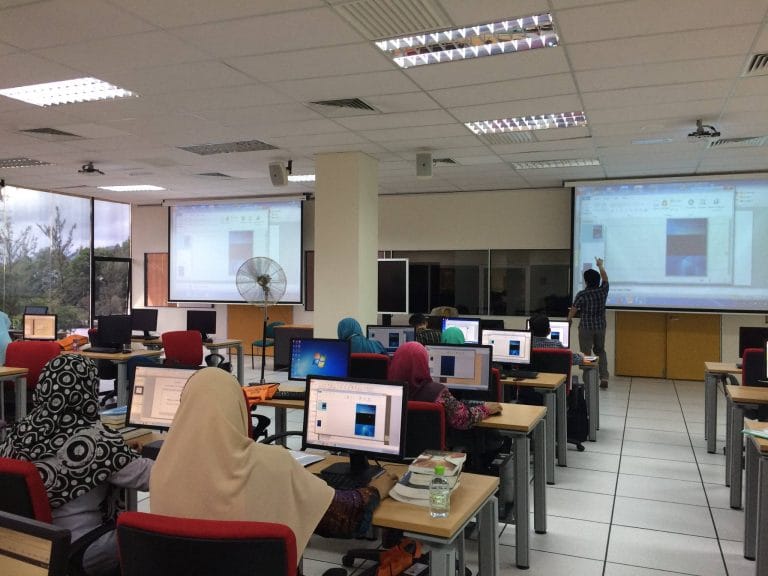 Training venue crowd