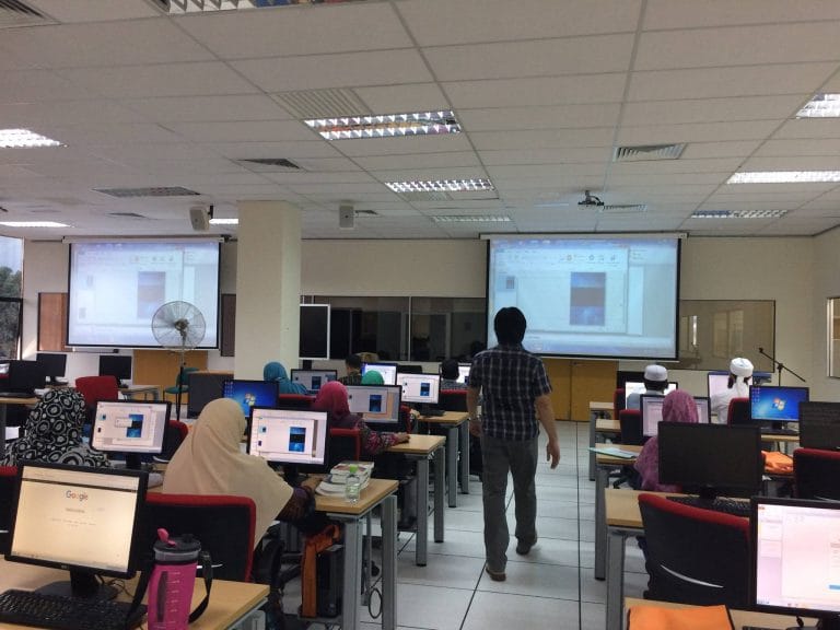 Training venue crowd