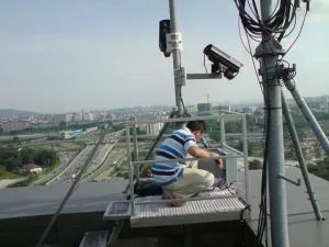 Time lapse camera at Menara JCorp for 1Mdb project progress monitoring