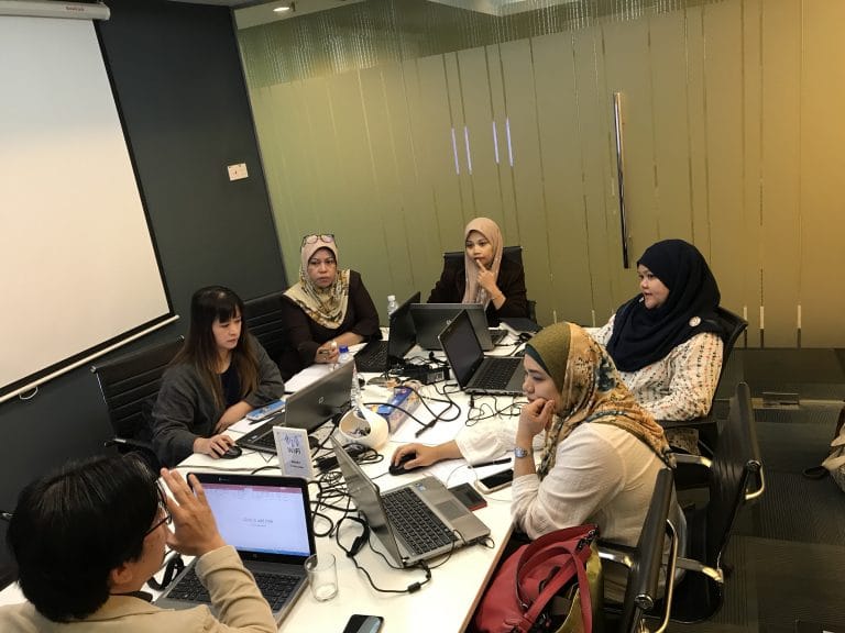 Training venue crowd