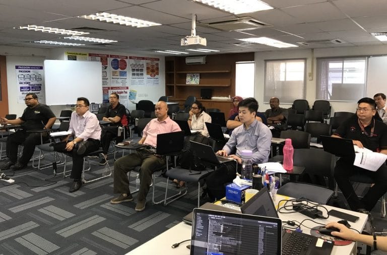 Training venue crowd